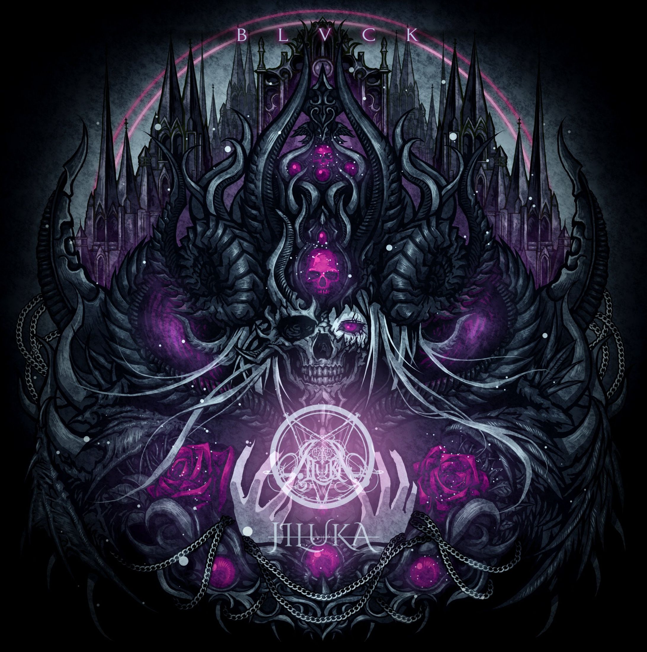 JILUKA｢BLVCK｣CD cover illust-1