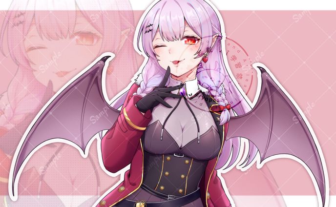 【お仕事】レイラ・マグノリア様 サムネ用イラスト