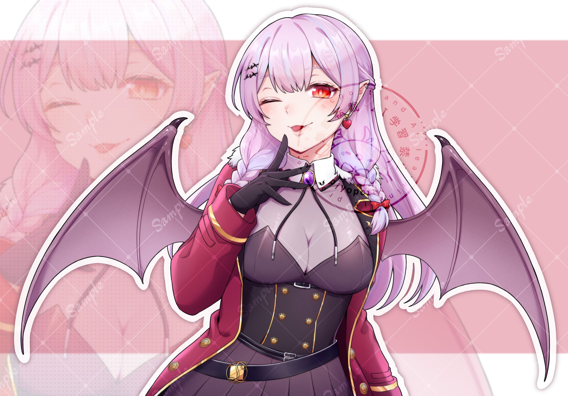 【お仕事】レイラ・マグノリア様 サムネ用イラスト-1