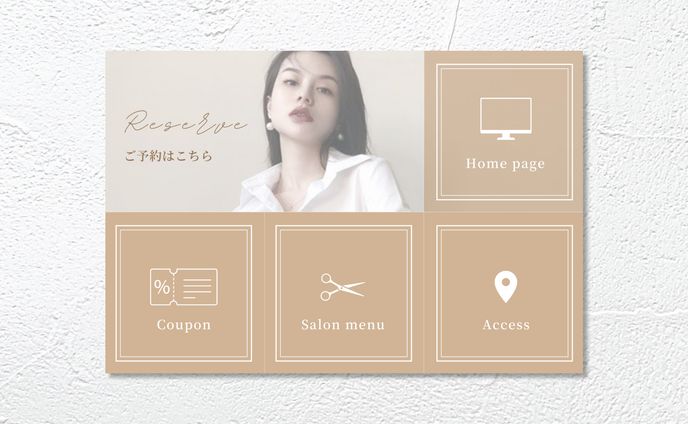リッチメニュー、hair salon neon signs