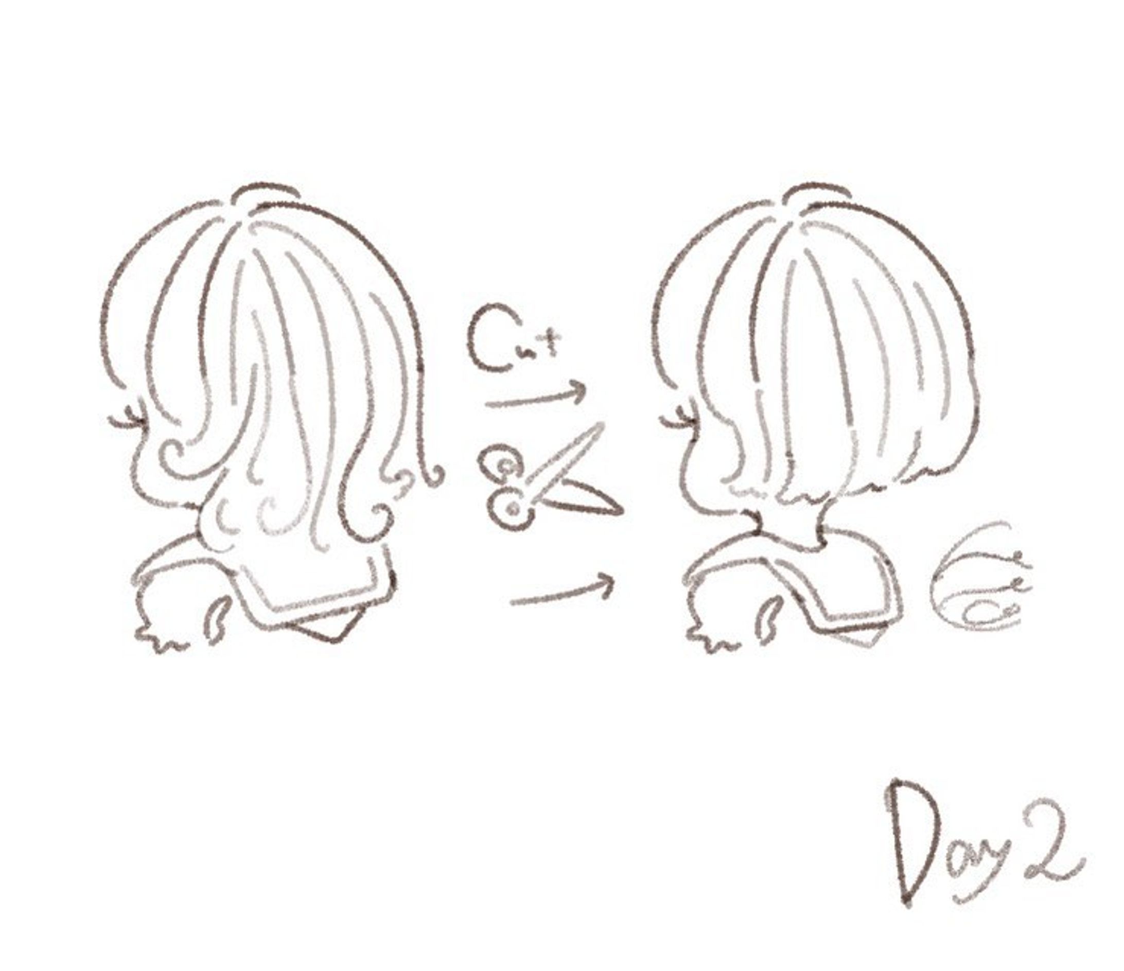 ----------♡----------

𝐃𝐚𝐲2  次女ファーストカットでボブへ

  #100日チャレンジ  #育児日記  #1日1絵  #かわいい  #ゆるいイラスト #女の子ママ  #女の子  #日常#illustrations  #illustrate #cute  #girl  #일러스트 #데일리  #귀여워 #패션  #그림스타그램-1