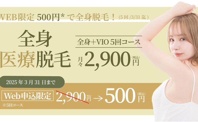全身医療脱毛バナー見本 