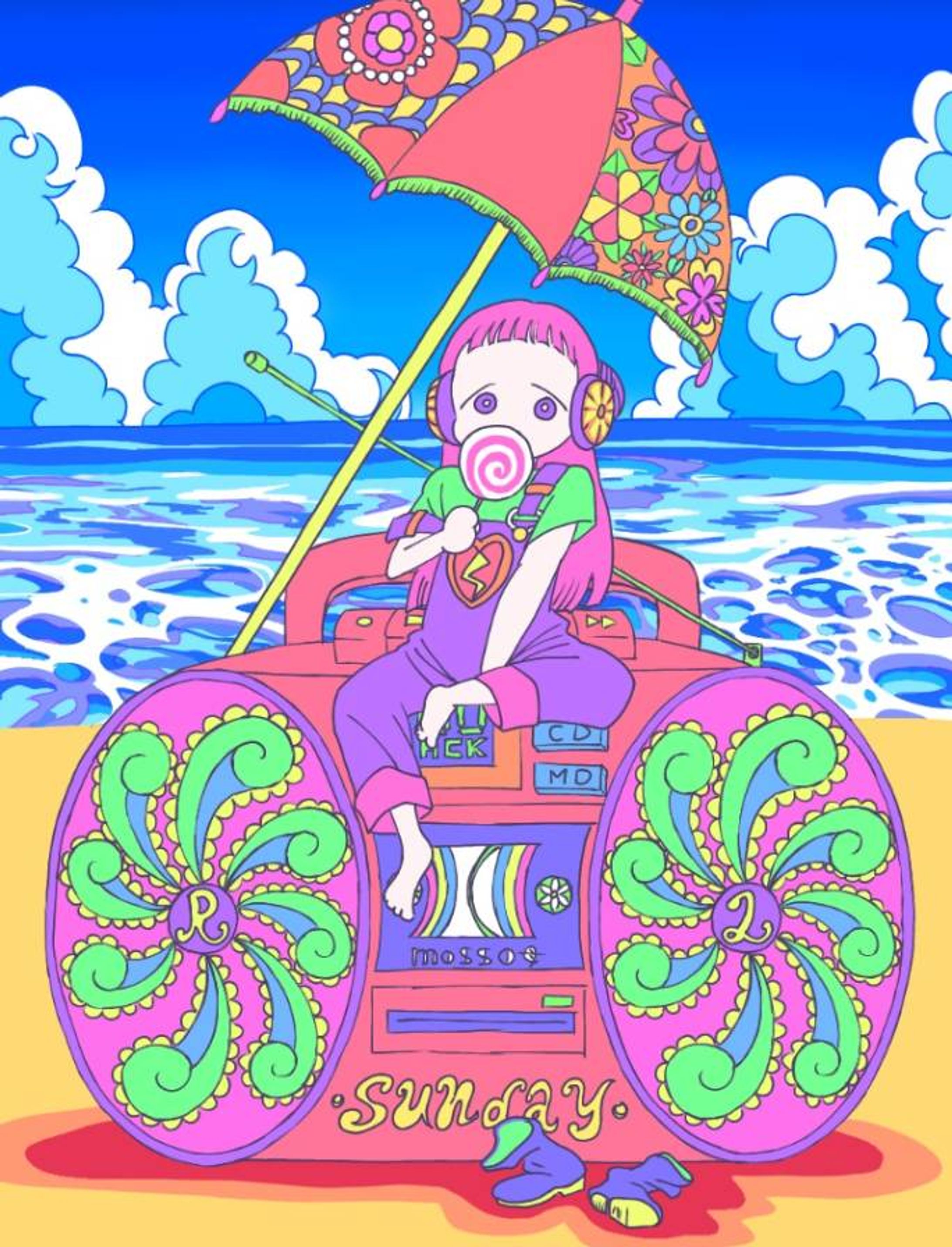 海辺の女の子-1