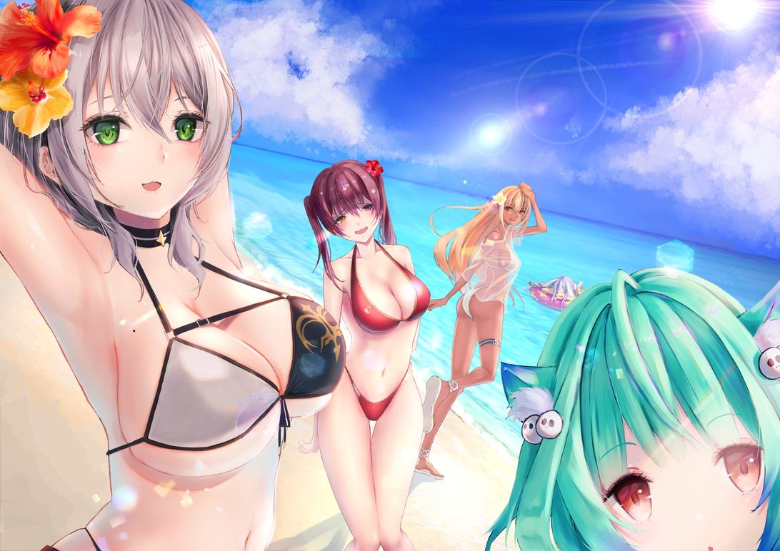 ホロライブ3期生水着集合絵