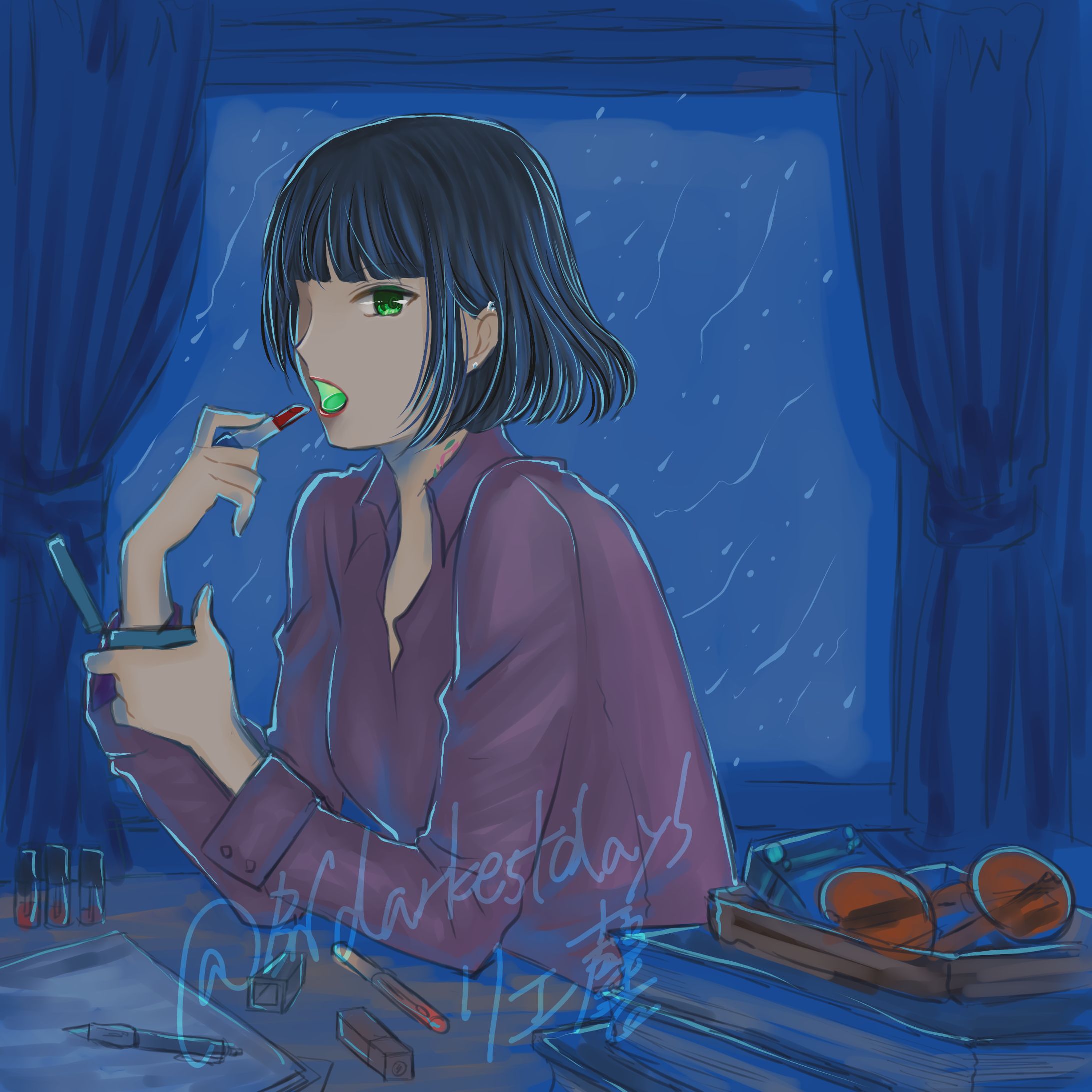 【skeb】OC：Q陣累さん-1