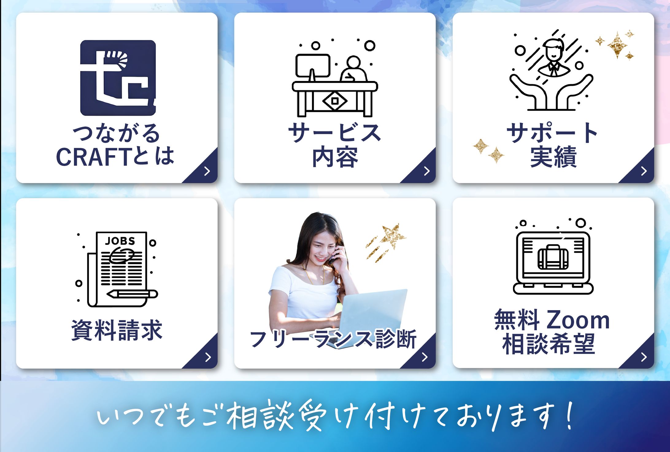 つながるCRAFT様　LINEリッチメニュー -1