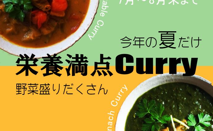 夏季限定カレーのバナー（Instagram投稿用）