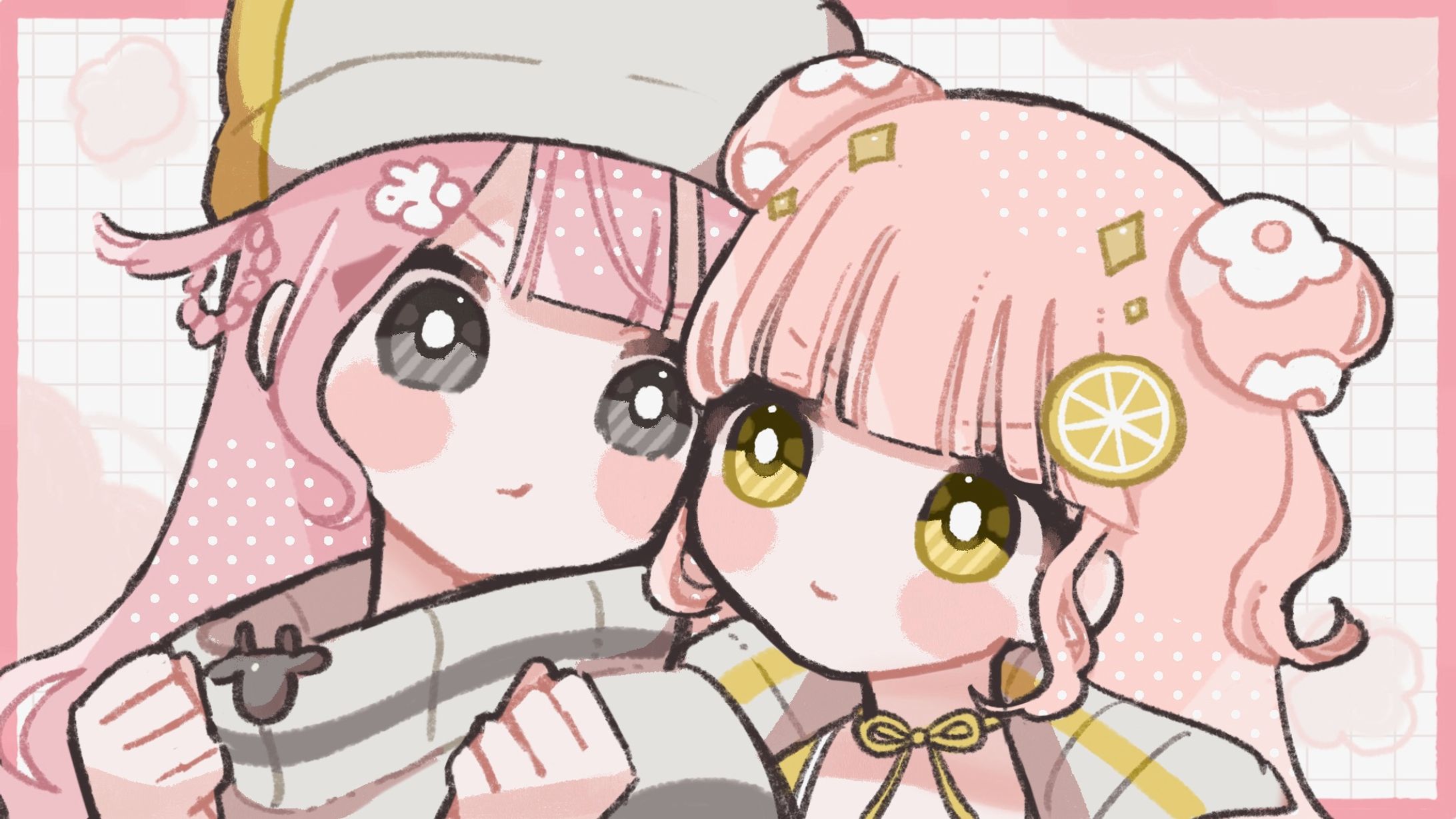 歌ってみた動画用サムネイルイラスト-1