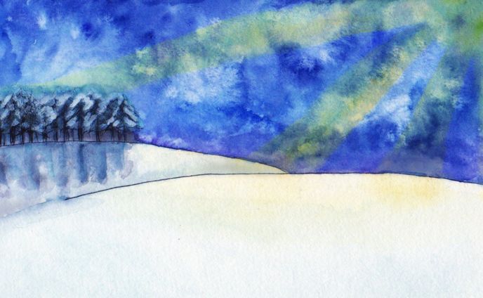 透明水彩背景イラスト