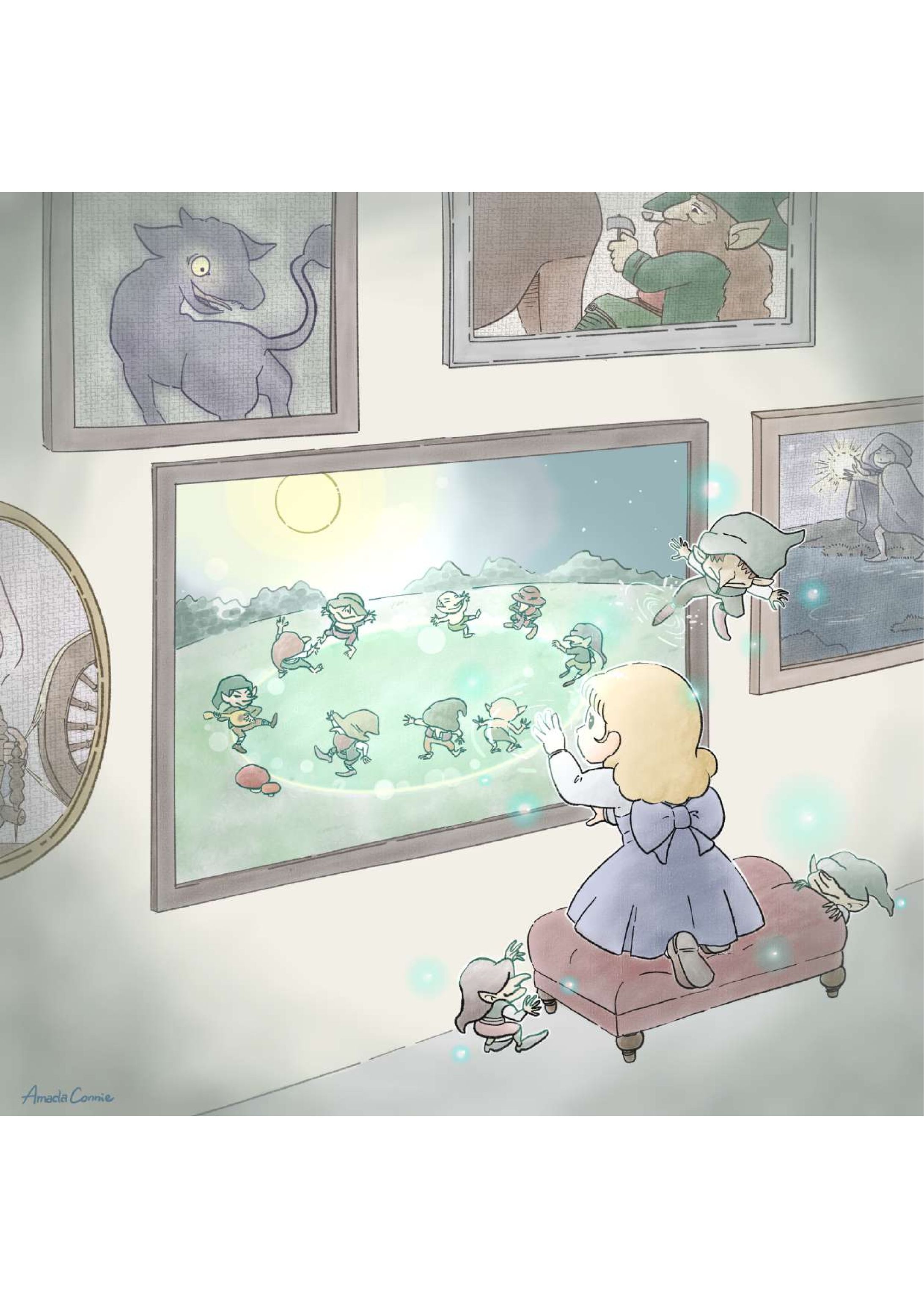 イラスト『fairy ring（妖精の輪）』-1