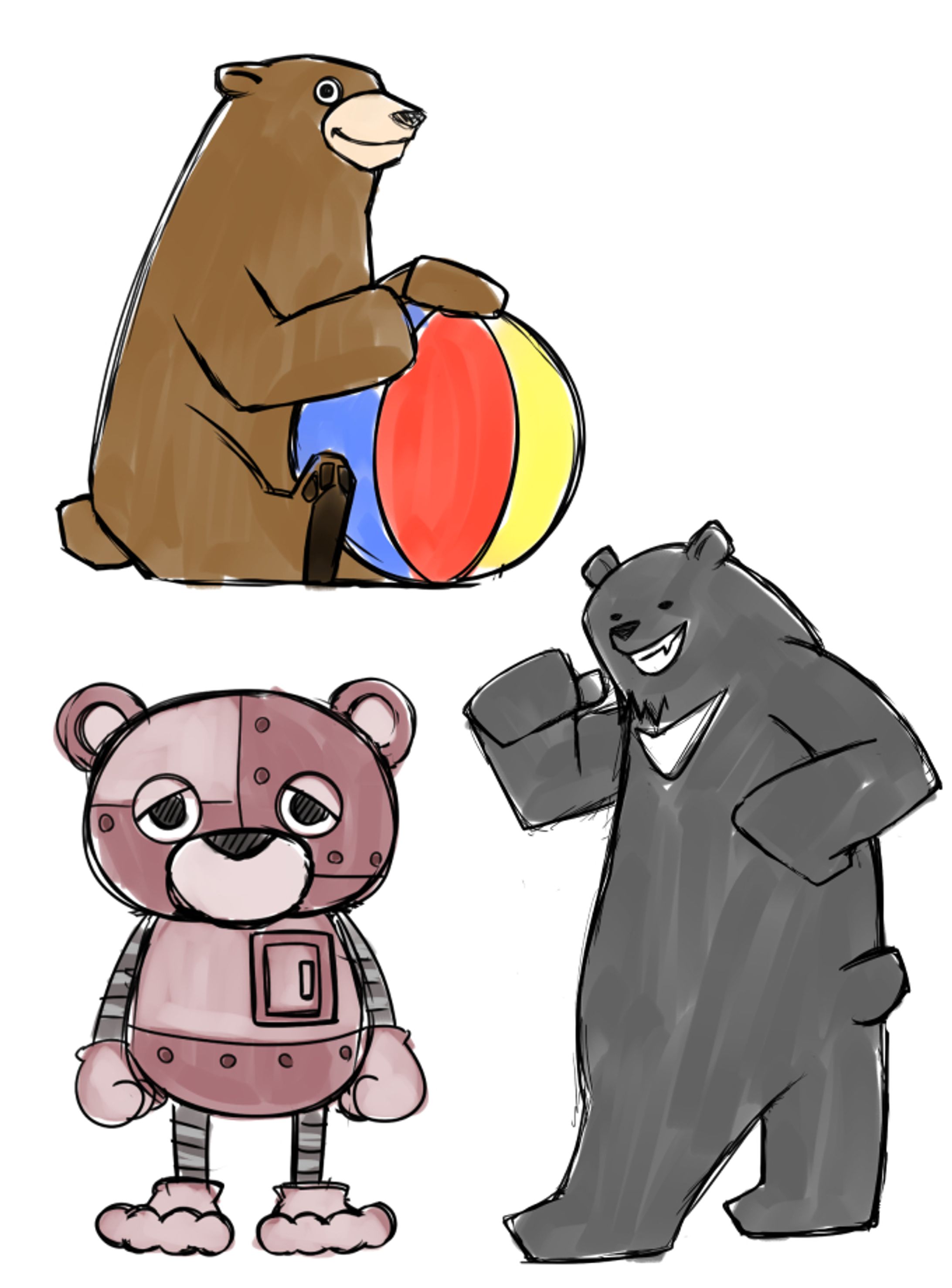 落書き熊-1