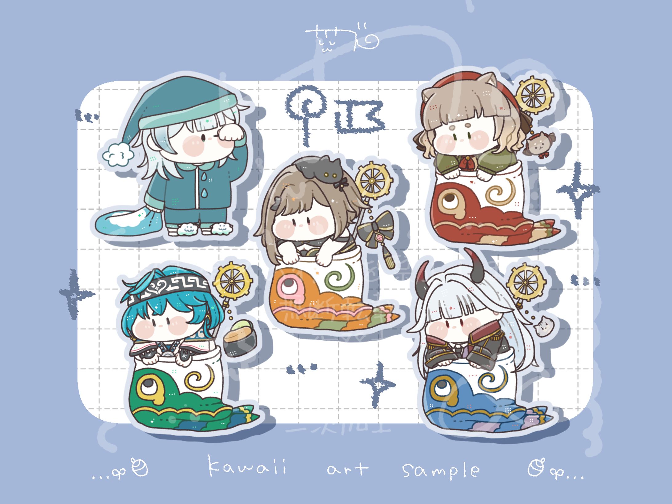 【ご依頼】量産SDイラスト/カレンダーセット購入者様-1