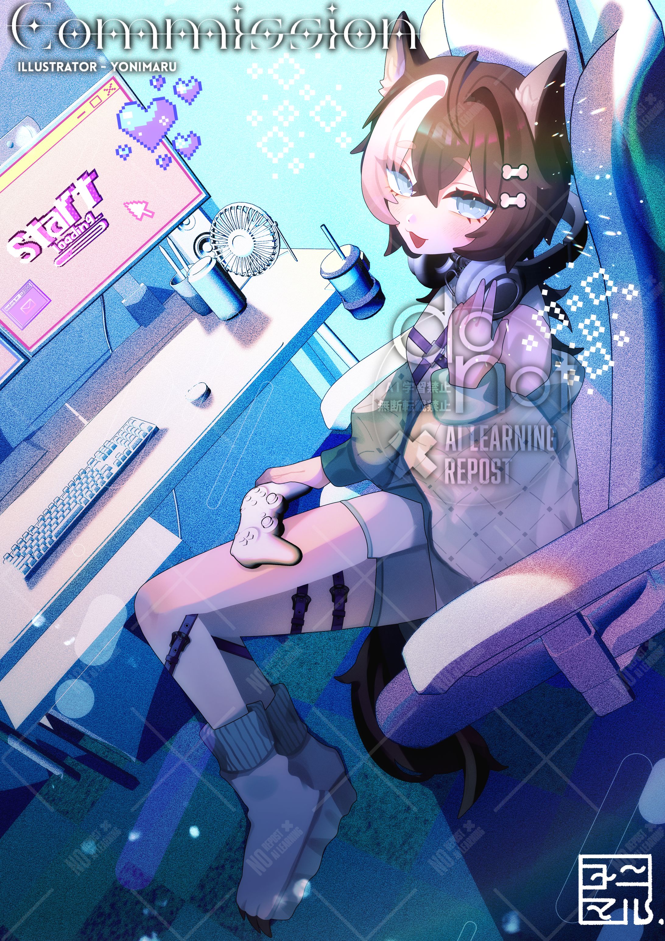 commission_星乃もふ様グッズ用イラスト(衣装デザイン有)-1