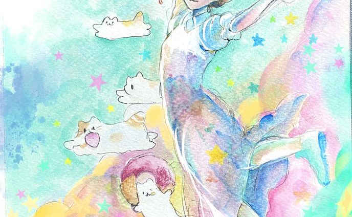 ふんわり

 #イラスト
 #水彩
 #水彩イラスト