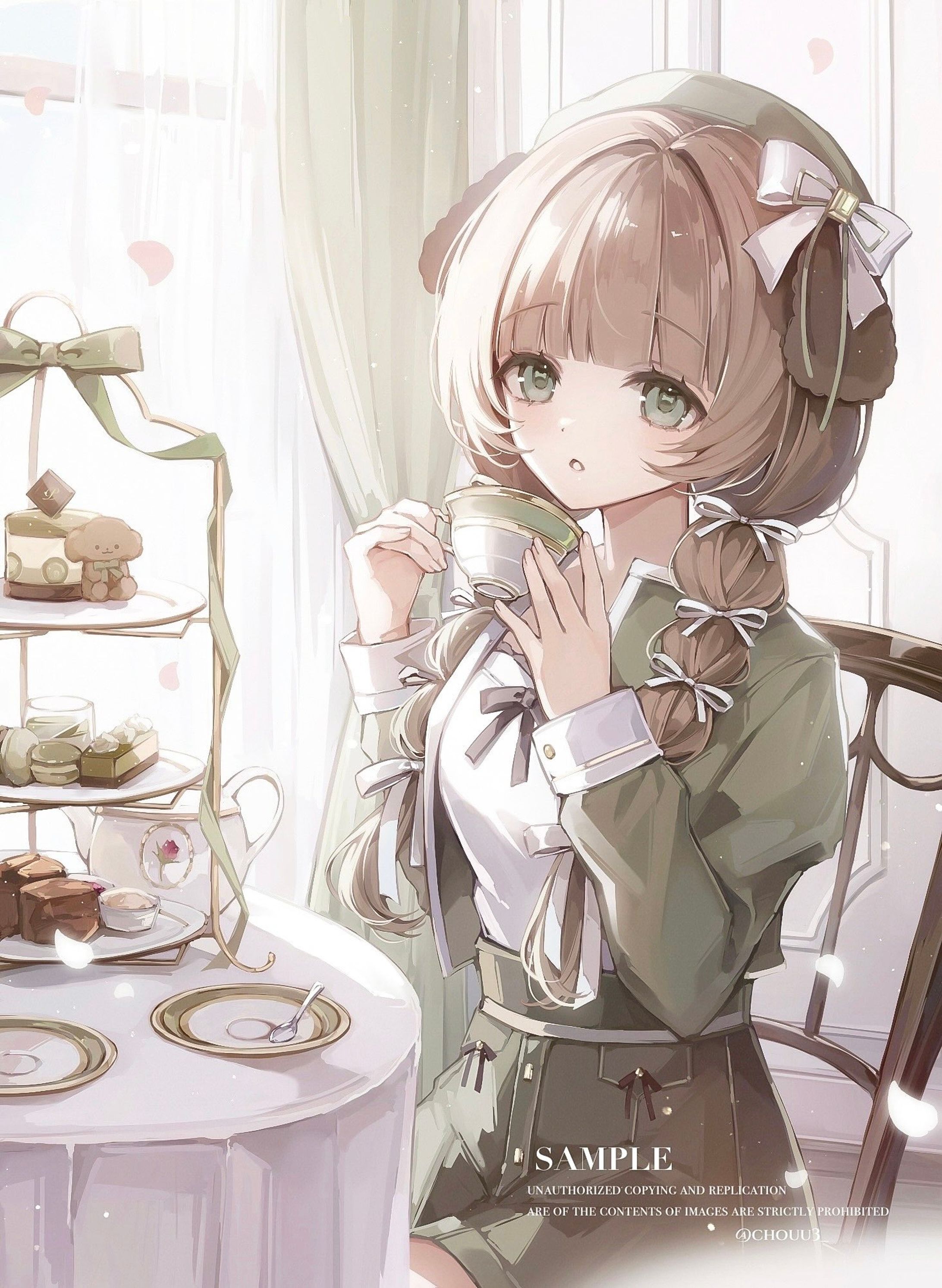 【お仕事】個人VTuber 帝茶ぷてぃ様　撮り下ろしイラスト-1