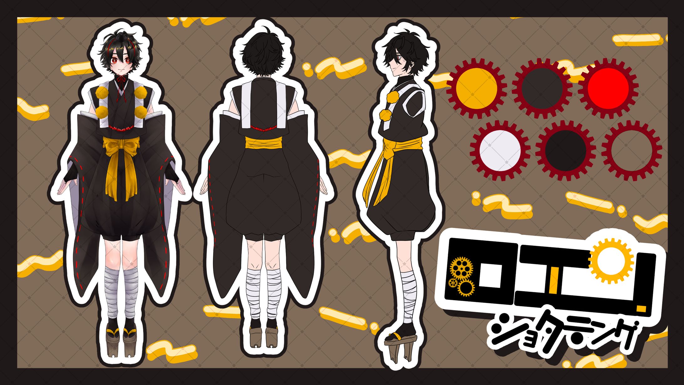 文月ロエン様　少年Vモデル烏天狗衣装お仕立て-1