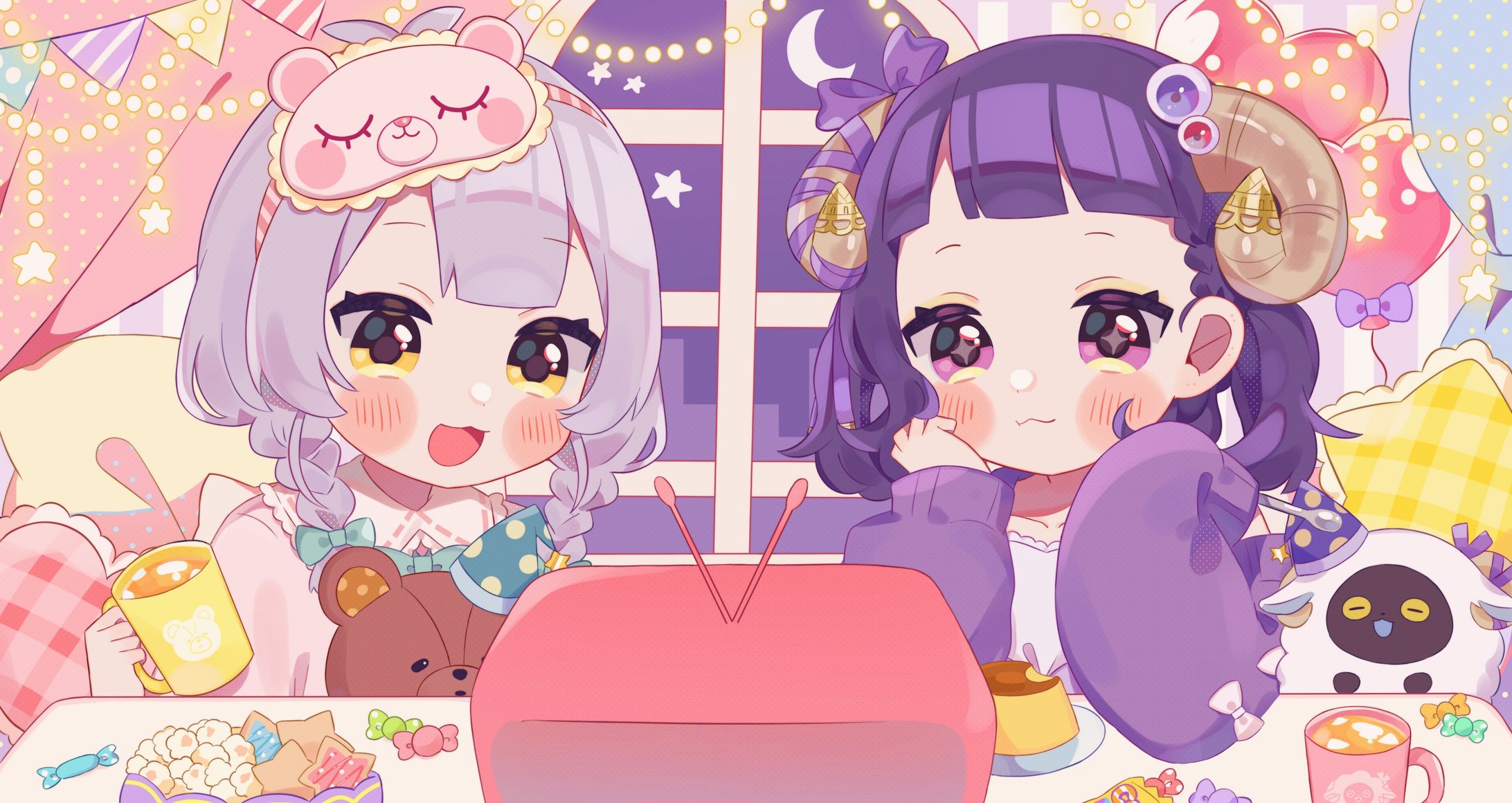 黒茉らむ様 シオリ様 配信用イラスト-1