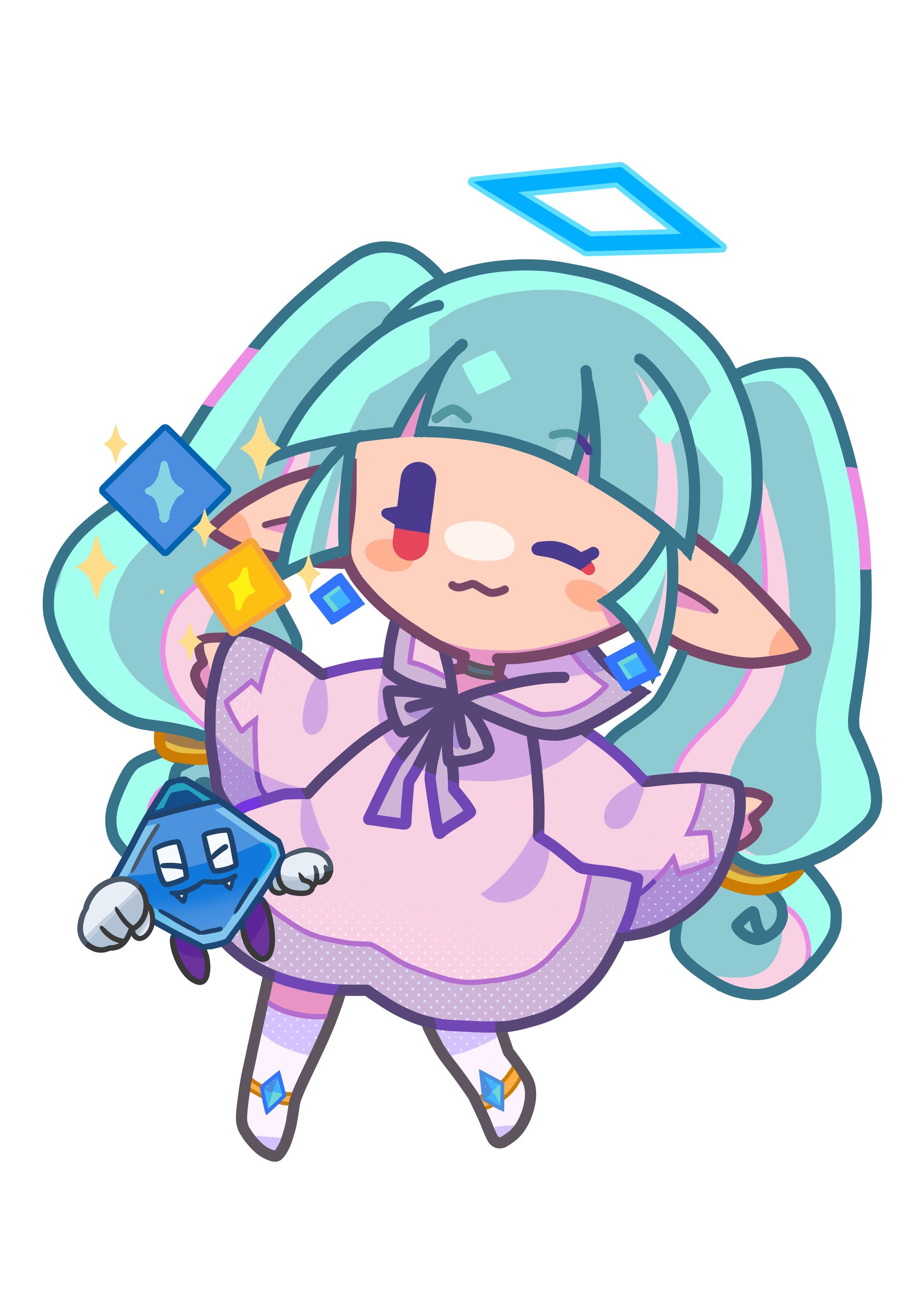 【イメージキャラクター】ゲーム交流会イメージキャラクター ネルちゃん＆ダイヤくん-1