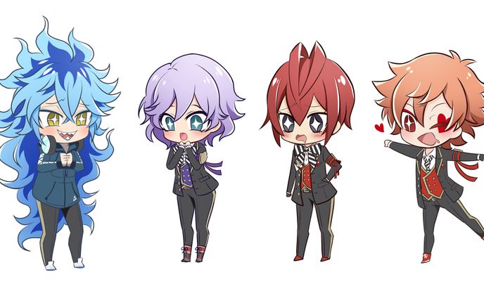 二次創作アクリルスタンド用SDイラスト