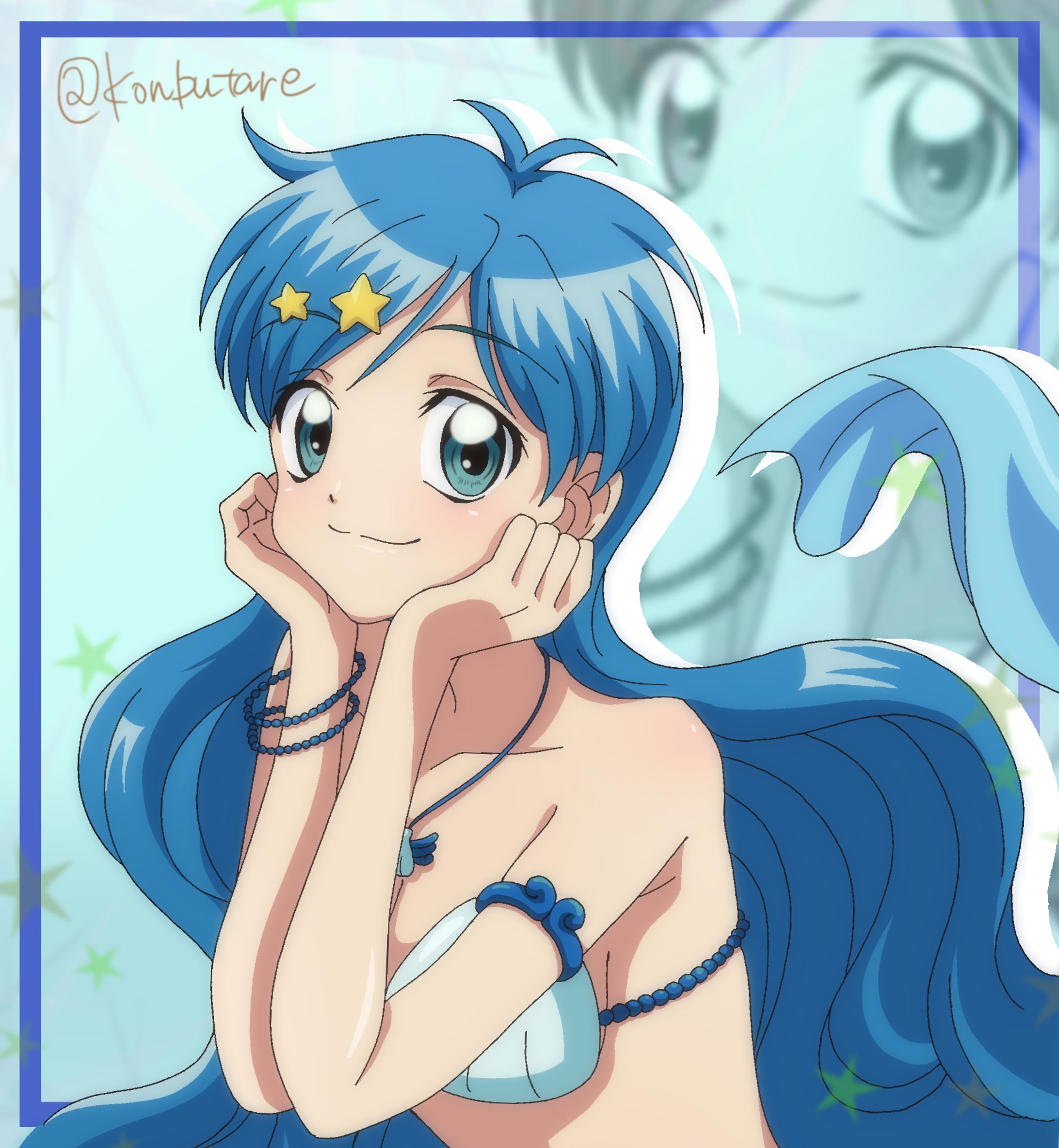 【カラーイラスト】ぴちぴちピッチ_波音-1