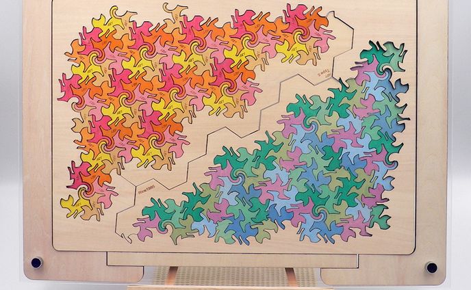 Tessellations with cat-shaped tiles (Model)
