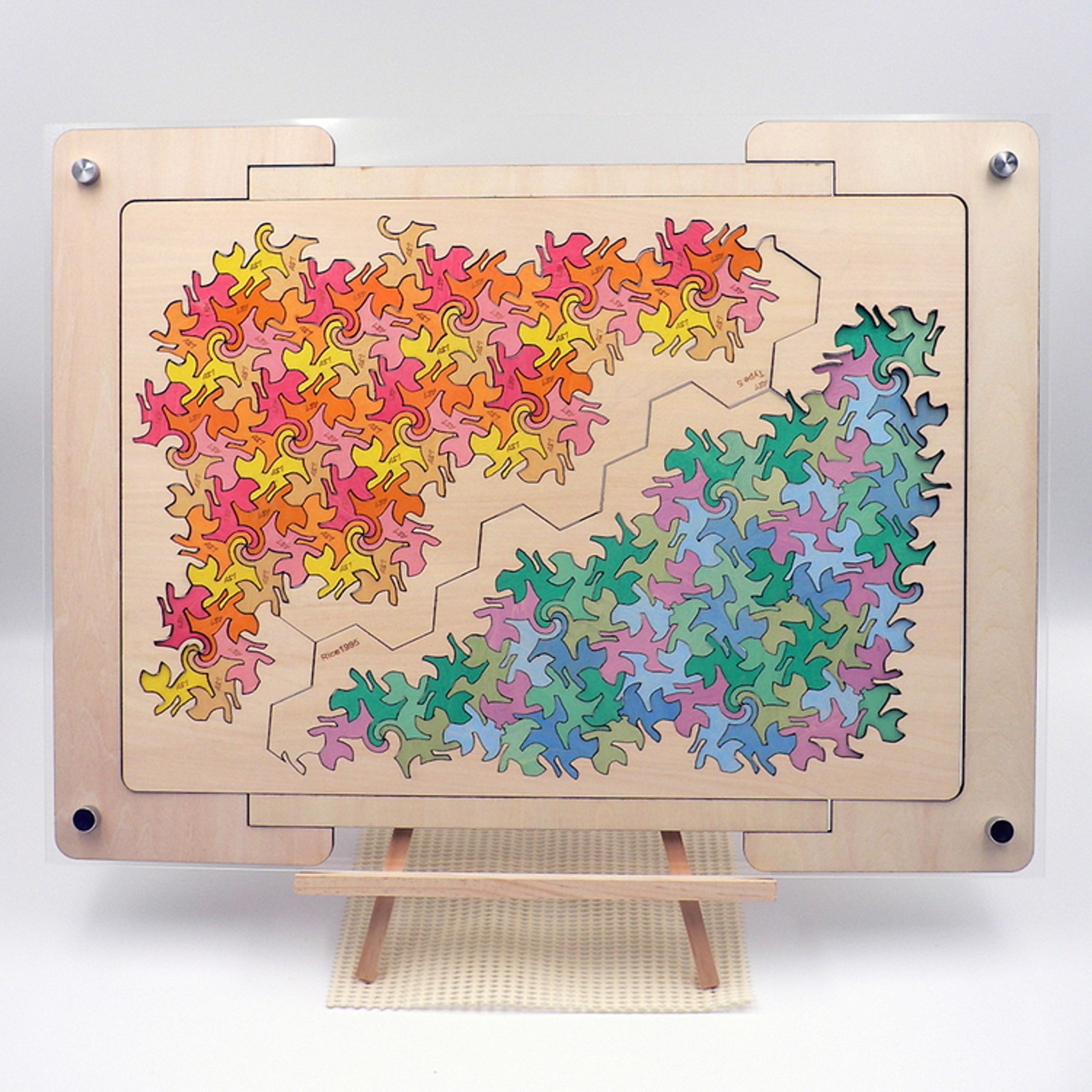 Tessellations with cat-shaped tiles (Model)-1