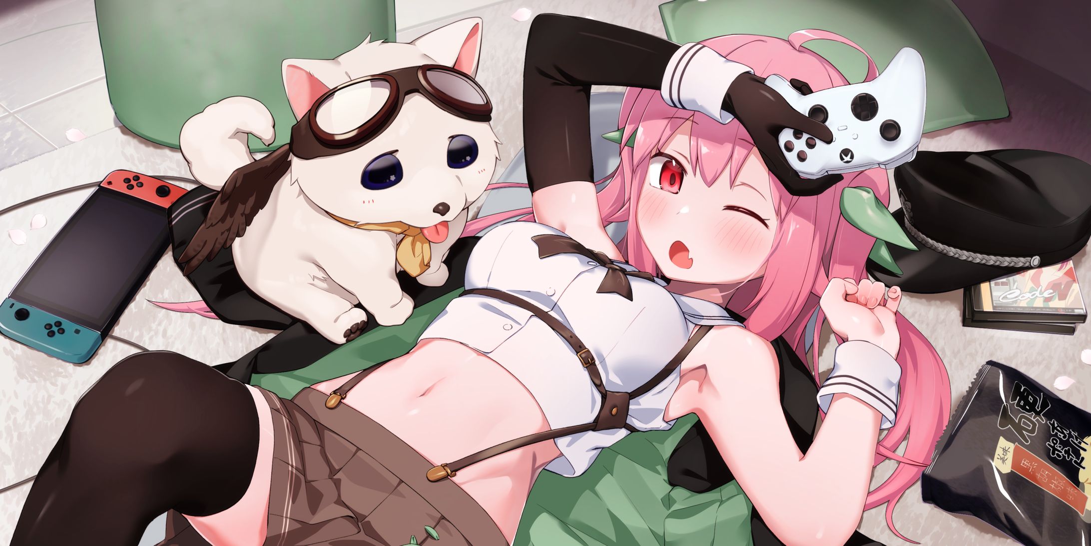 ミリタリー制服少女 ヘッダーイラスト-1