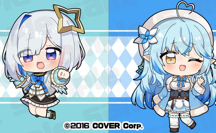 ホロライブ　天音かなた　雪花ラミィ　Art Selection　グッズ用イラスト