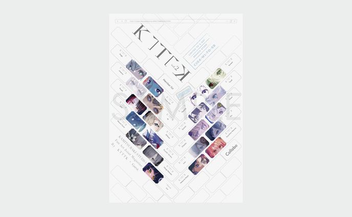 合同誌「KTTTK vol.２」A4ポスターデザイン