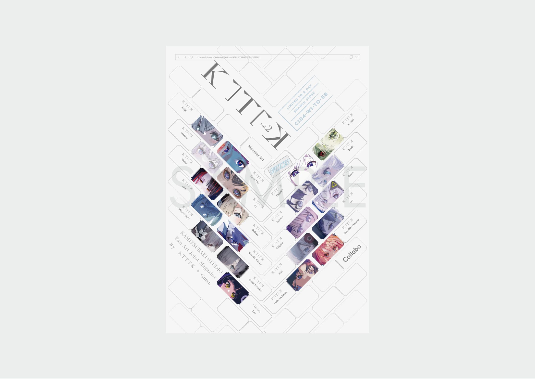 合同誌「KTTTK vol.２」A4ポスターデザイン-1