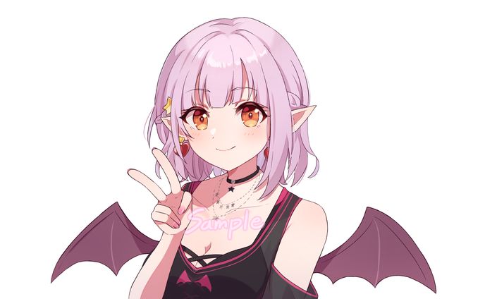 【Work】レイラ・マグノリア様　活動用イラスト
