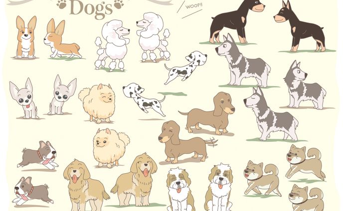 Dogs！カット用イラスト