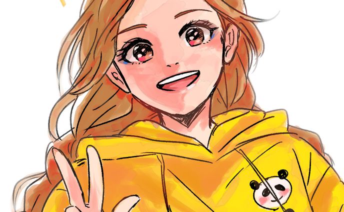 【創作】パーカー女子
