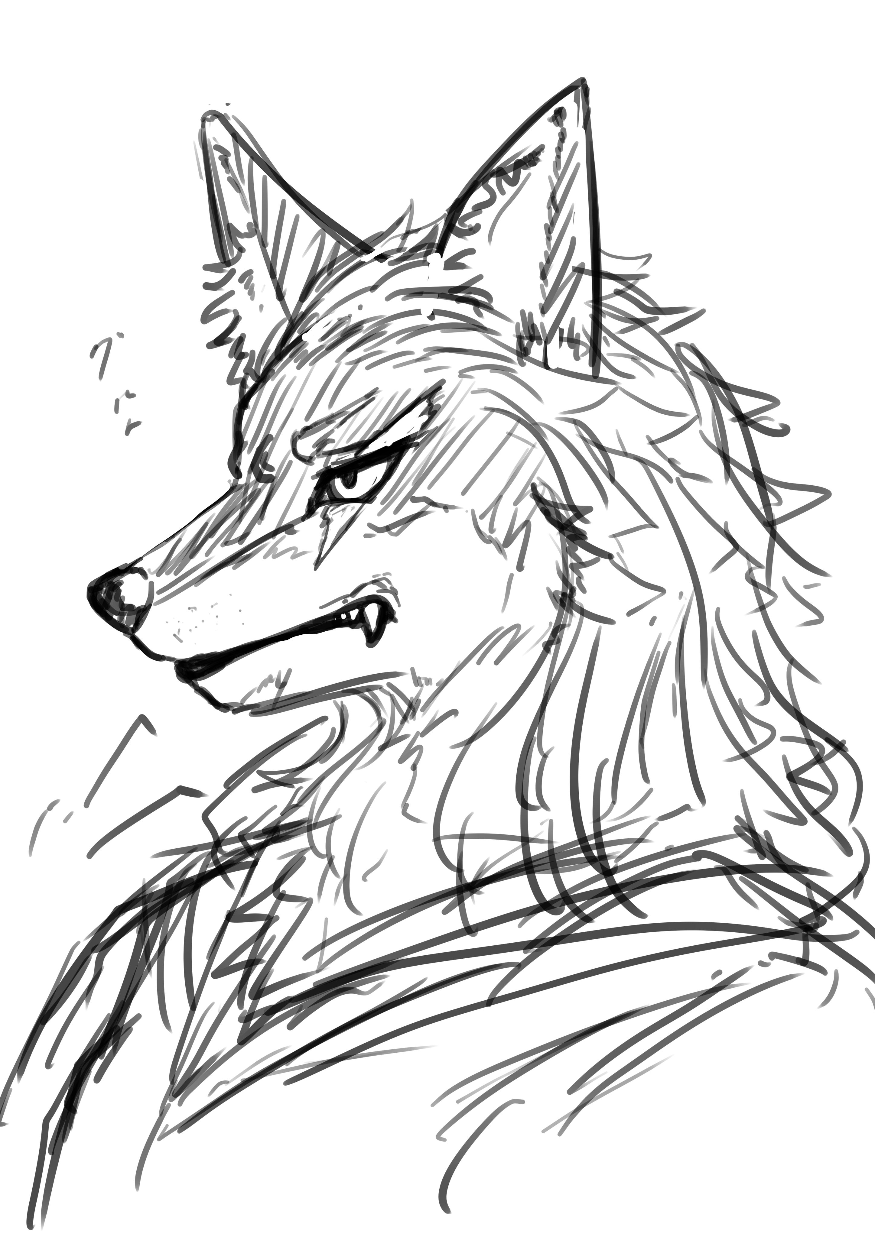 オリジナル オオカミ獣人