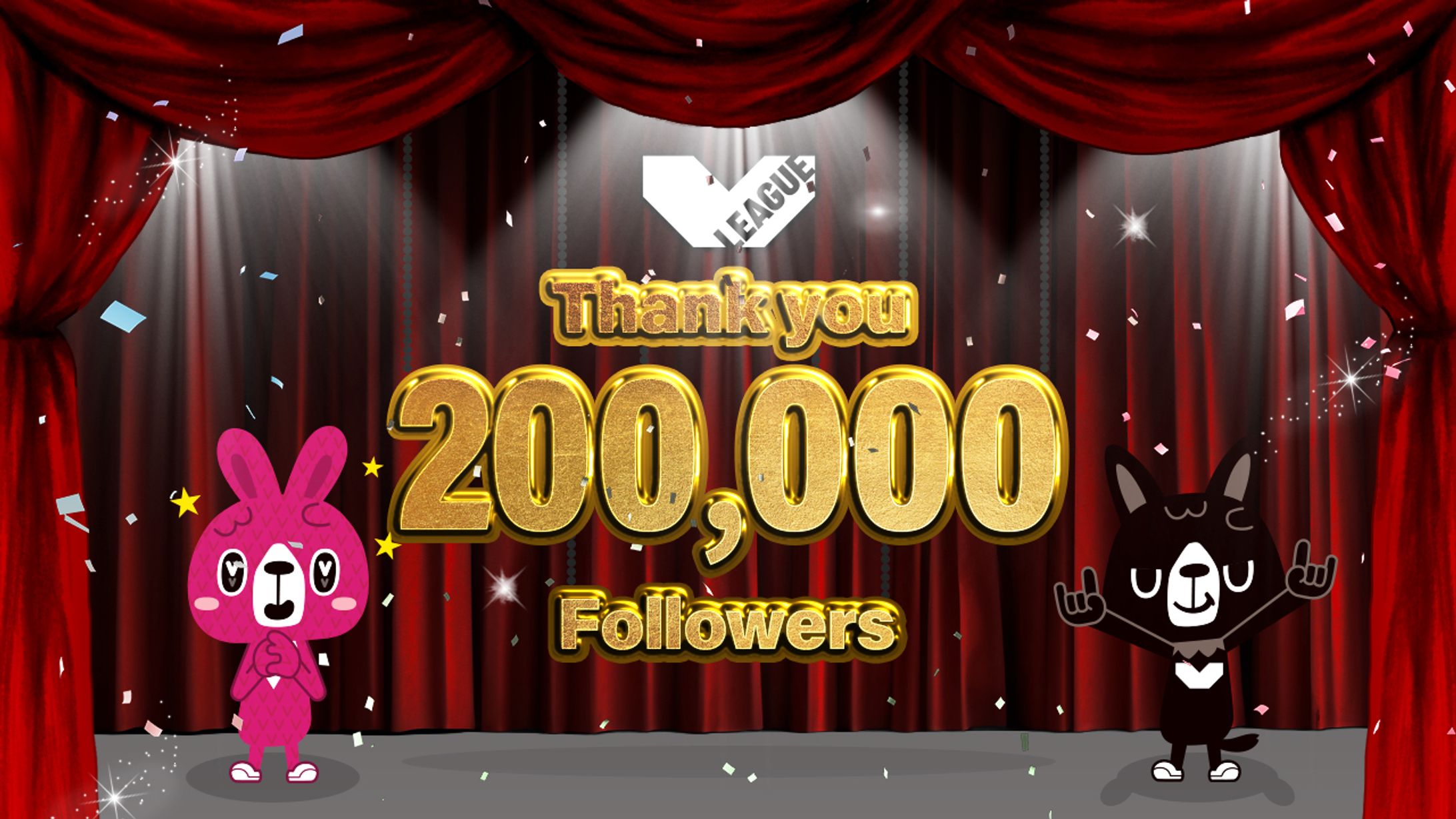 V LEAGUE：X（旧Twitter）フォロワー20万人達成画像（社内コンペ落選）-1