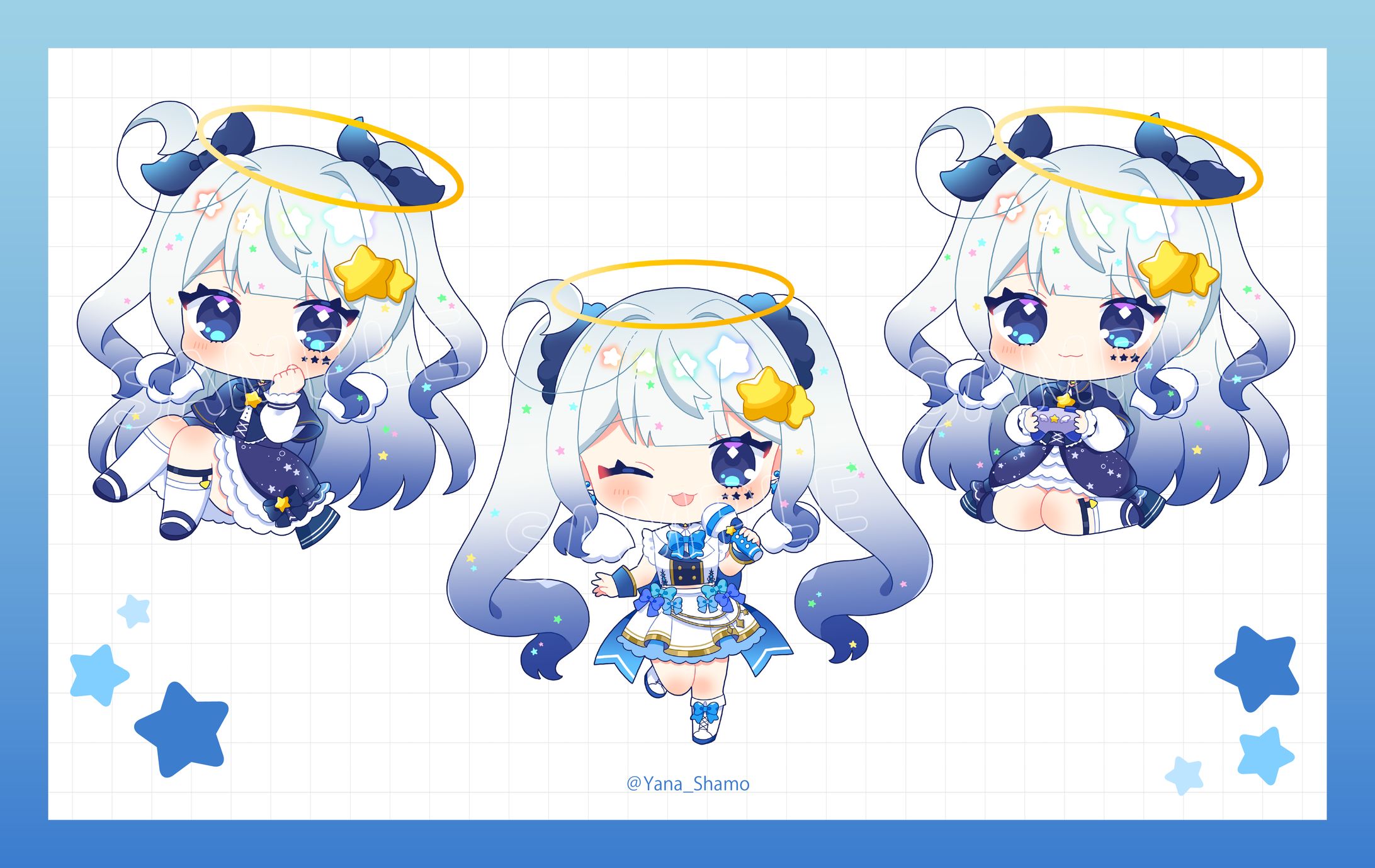 【work】星彩らいむ様 UFOキャッチャーコラボ ミニキャライラスト-1