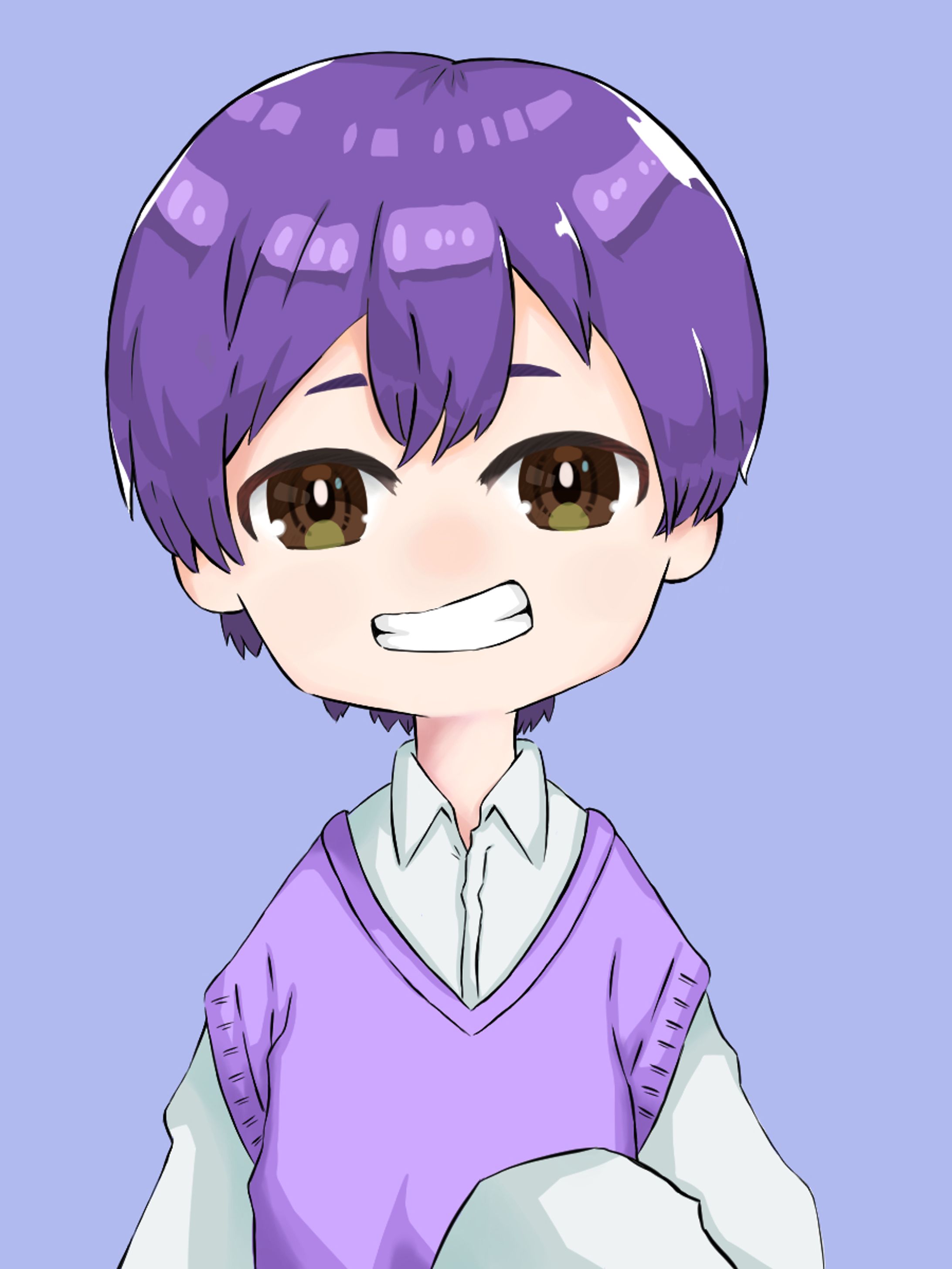 デフォルメをした男の子-1