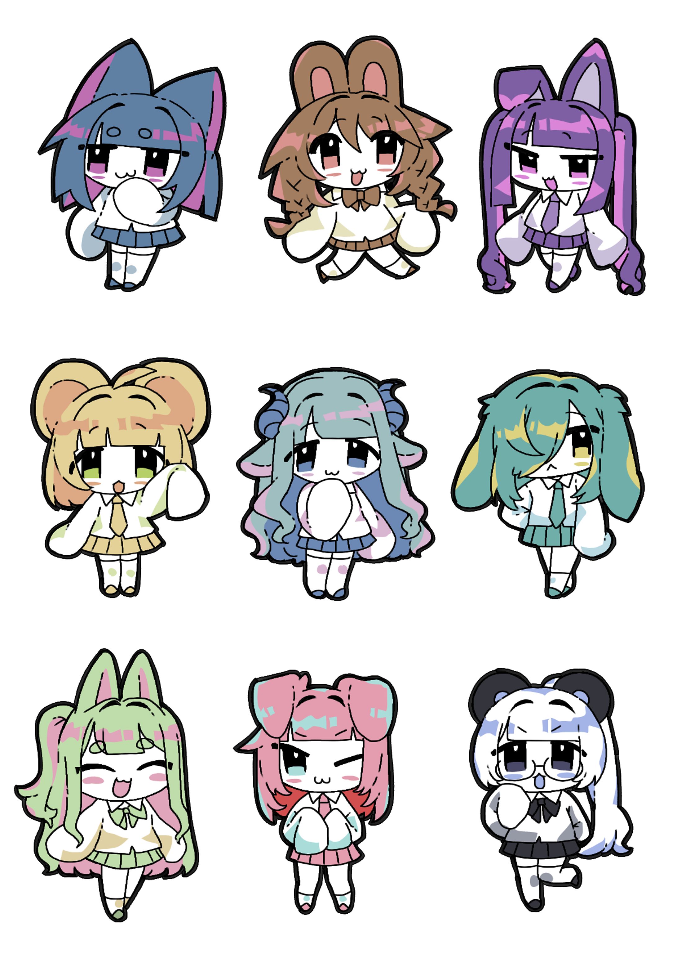 オリジナルキャラクターグッズ用イラスト-1