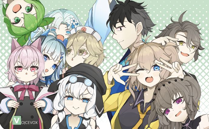 【二次創作/Fantic】VOICEVOXグッズ用イラスト