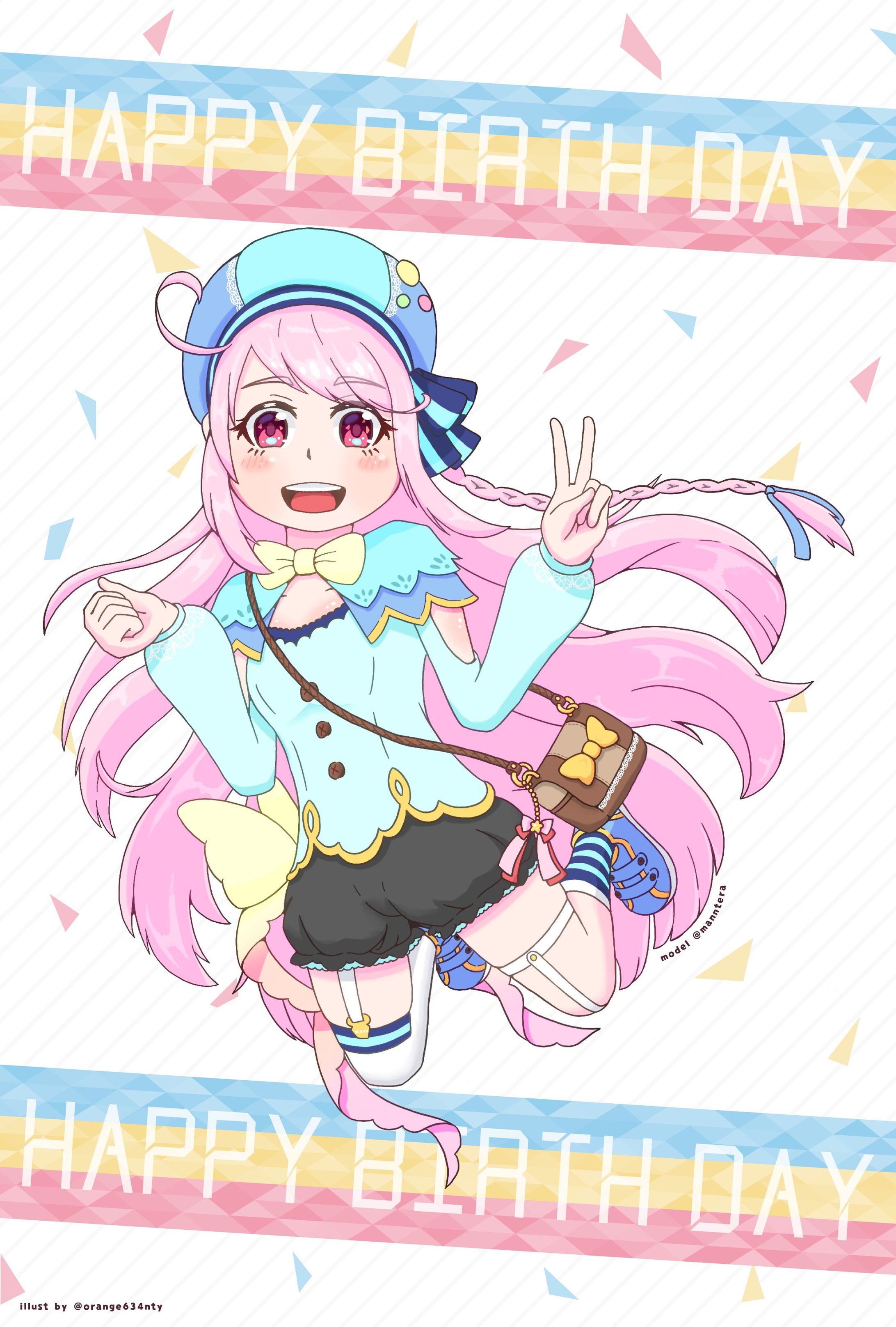 Vtuberのまんてらちゃん誕生日イラスト-1