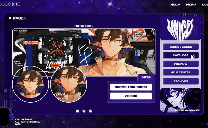 DRAMA - Twitter Layout (vibranteam monthly challenge Nov)