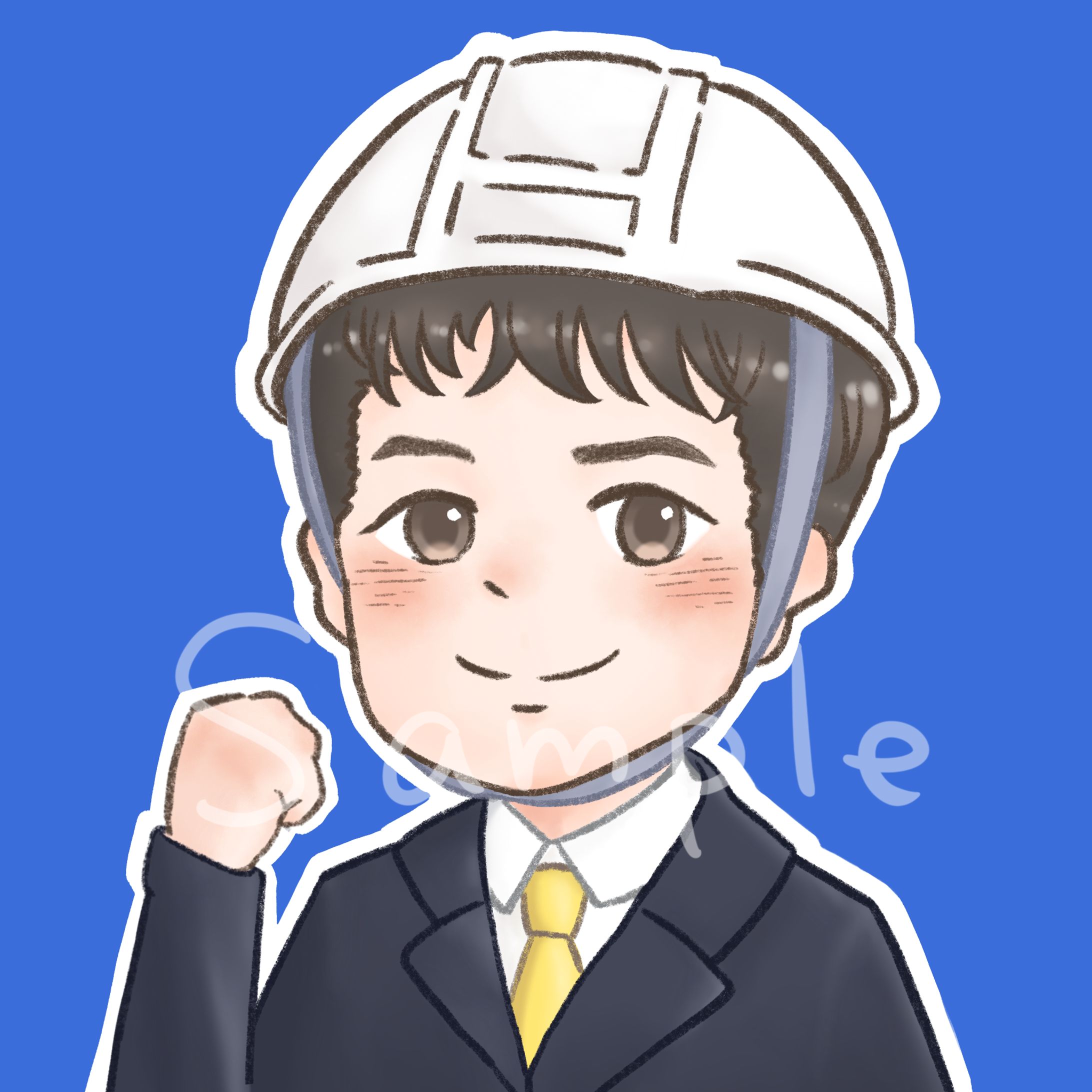 【オーダーイラスト】SNSアイコン（人物）-1