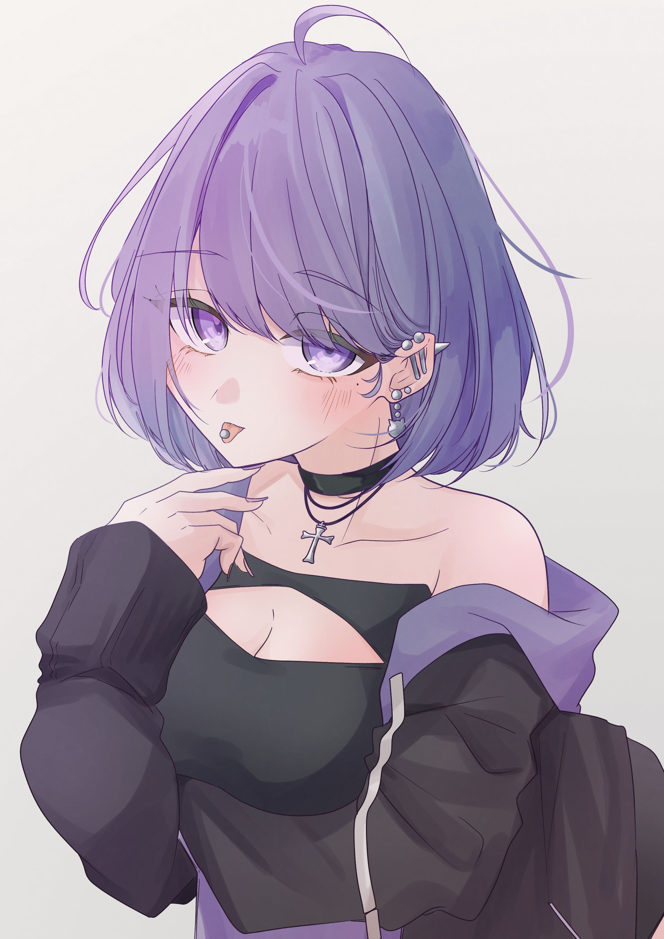 ジュン💜グズグス様　一枚イラスト-1