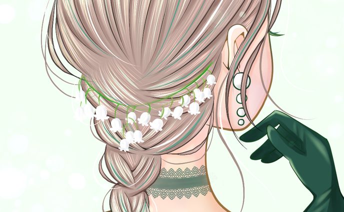 鈴蘭×ガール(後ろ姿)