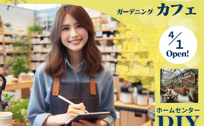 ホームセンター内カフェオープン