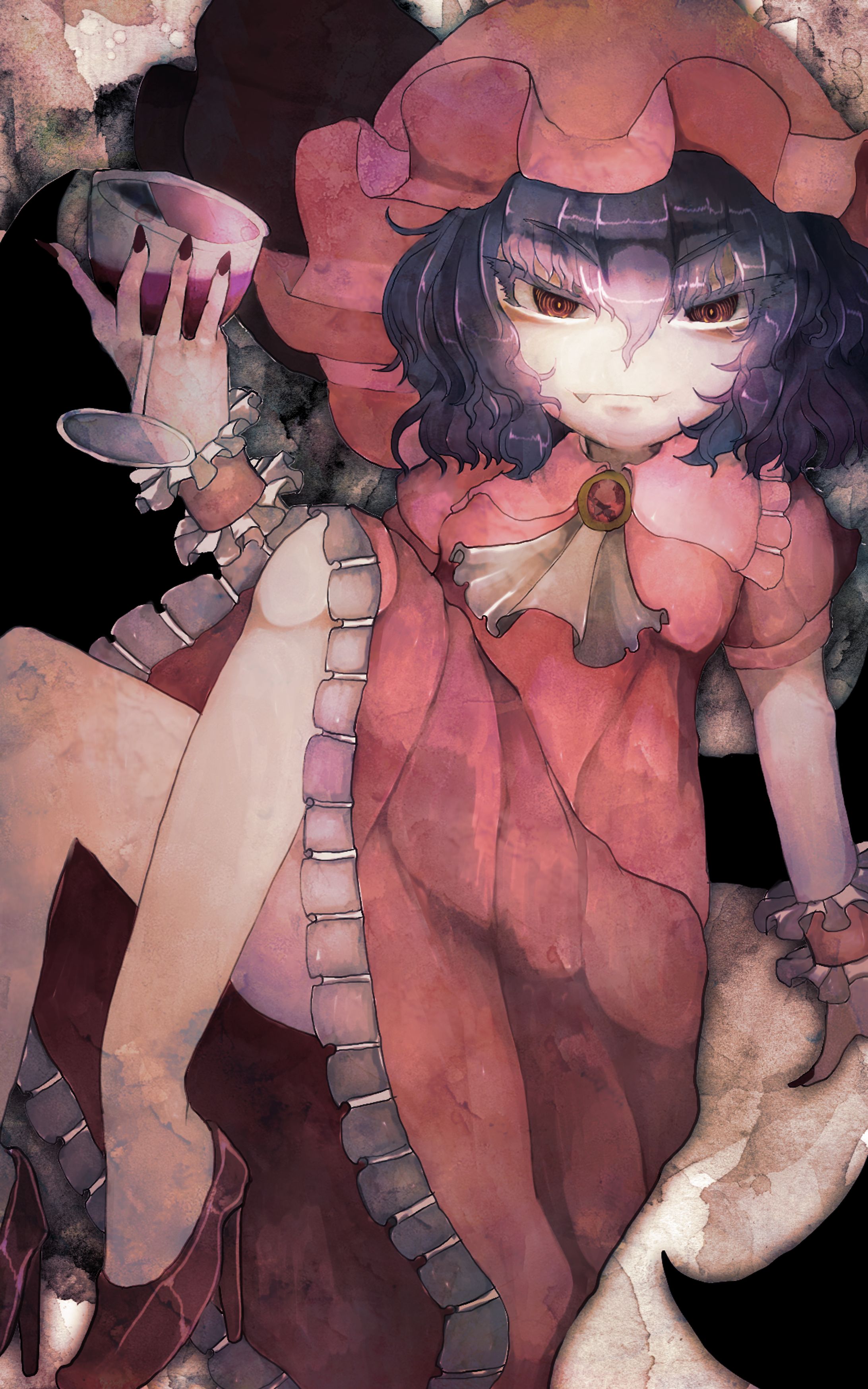 Skebイラストサンプル（東方Project　レミリア・スカーレット）-1