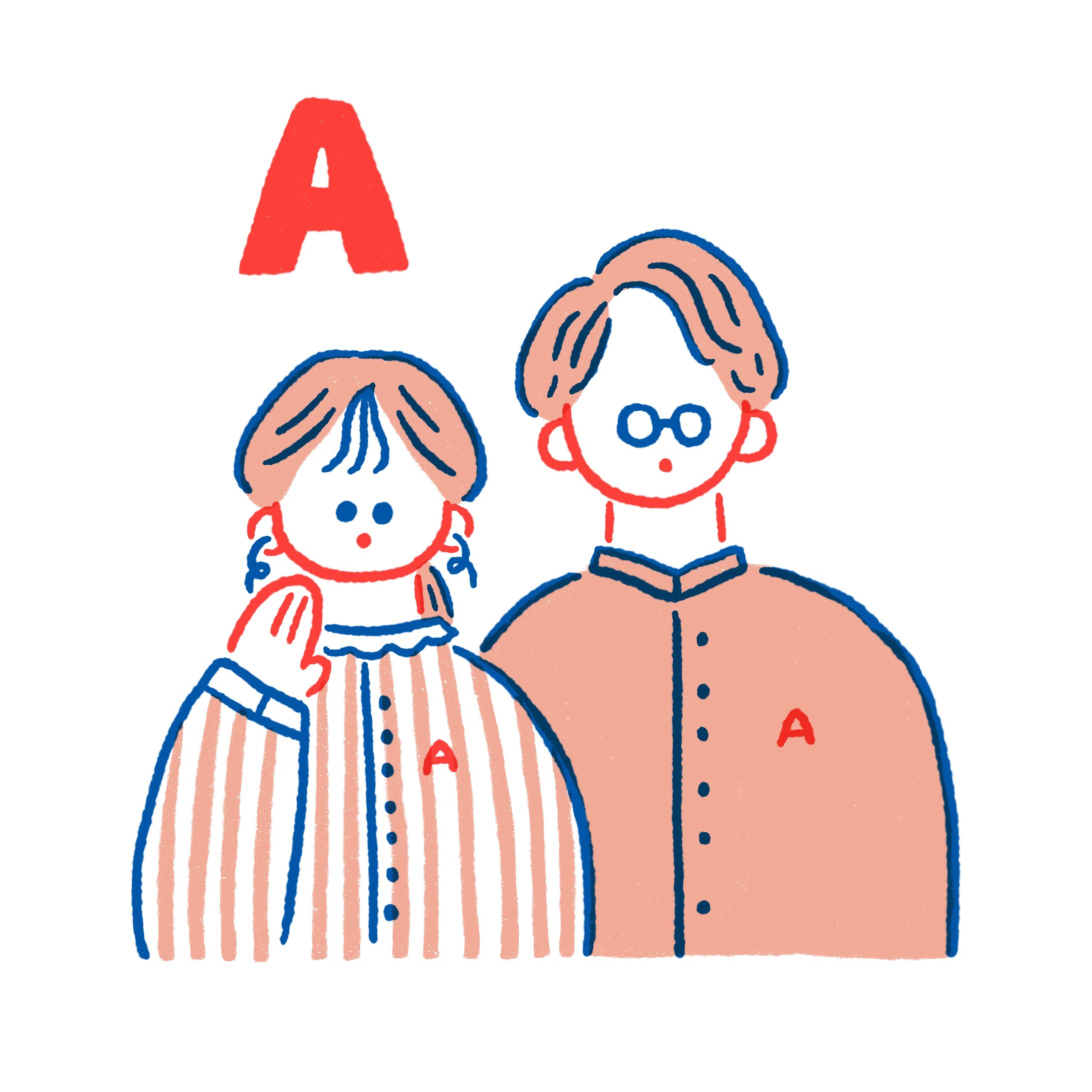 イラスト | 血液型カップル-1