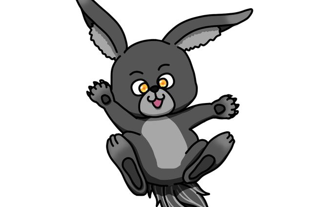 黒うさぎ？
