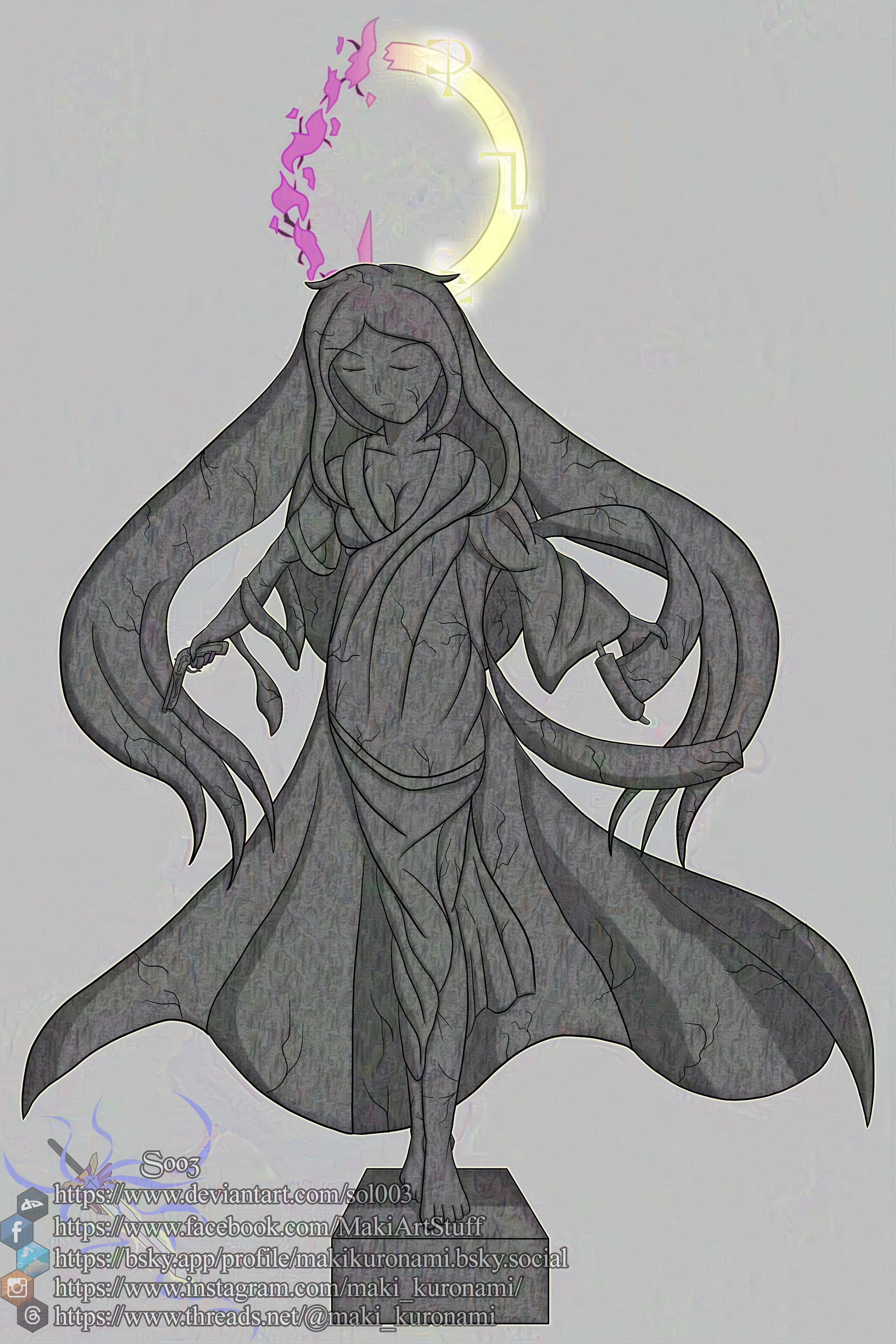 [OC] Statue of the Goddess of Fate-1