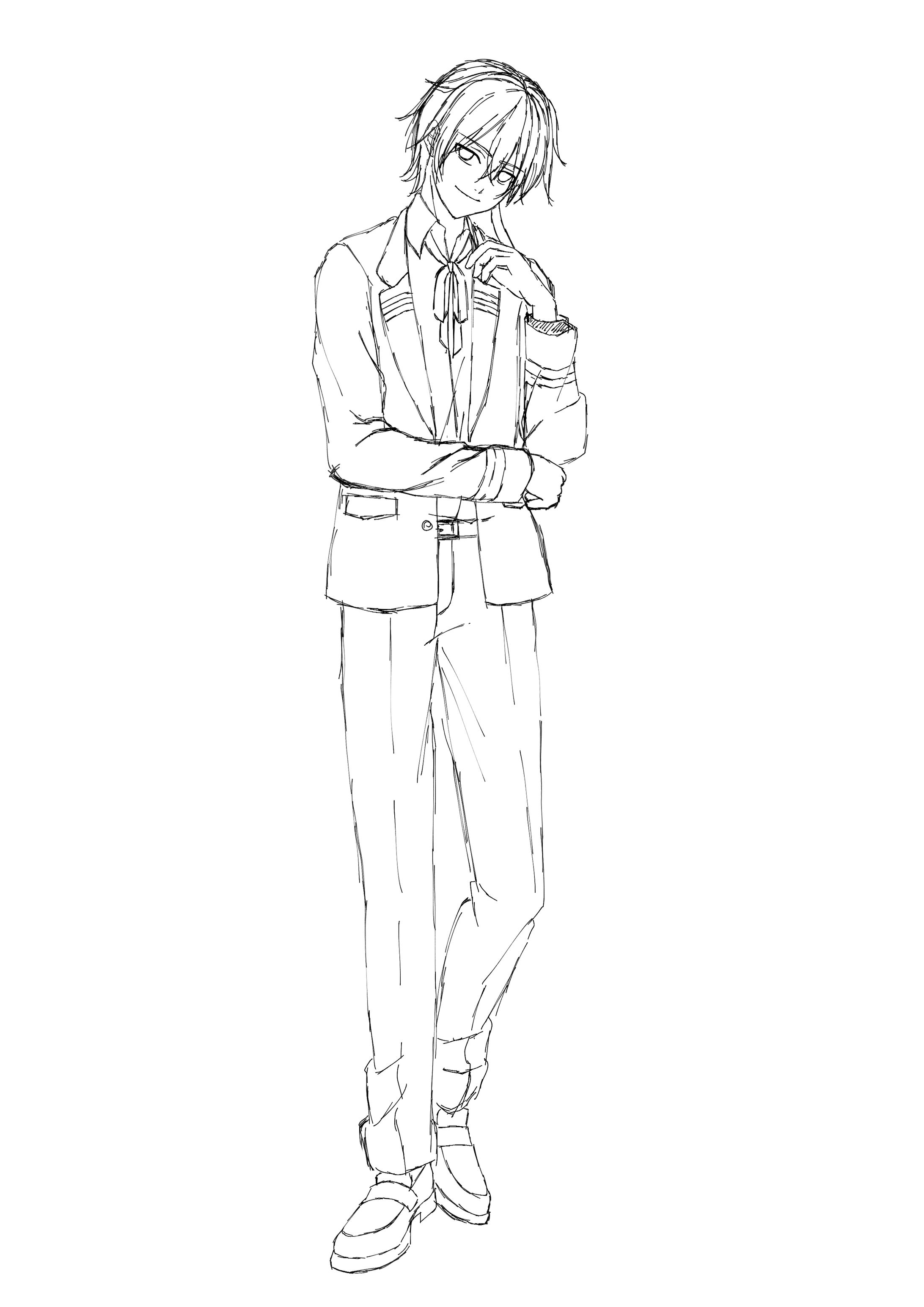 TRPG立ち絵イラスト＋衣装、髪型差分ご依頼-1